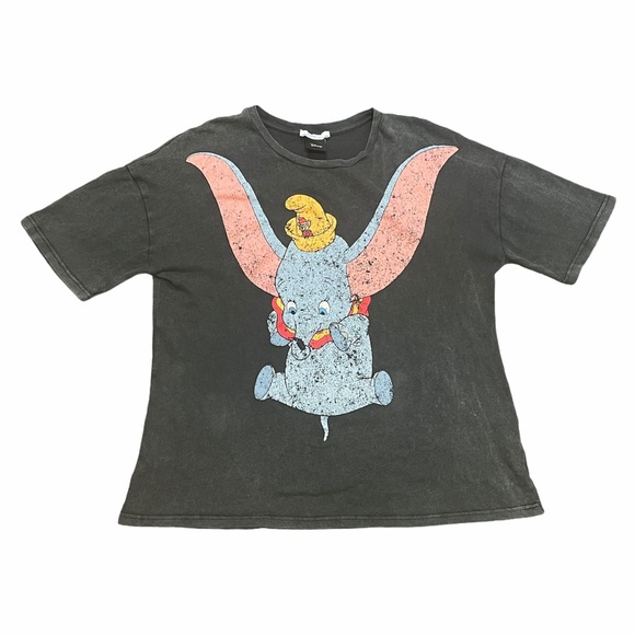 Large Grey Overdye Graphic Disney Shirt Zara - Picture 2 of 6